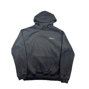 White Fox Hoodie Sweatshirt Womens XS/S‎ Black Pullover Fleece